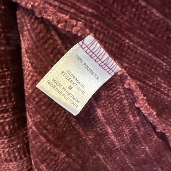 Pink Tunic Knit Sweater Size Medium Ribbed Buttons Stitch And Knot Holiday - Picture 7 of 10